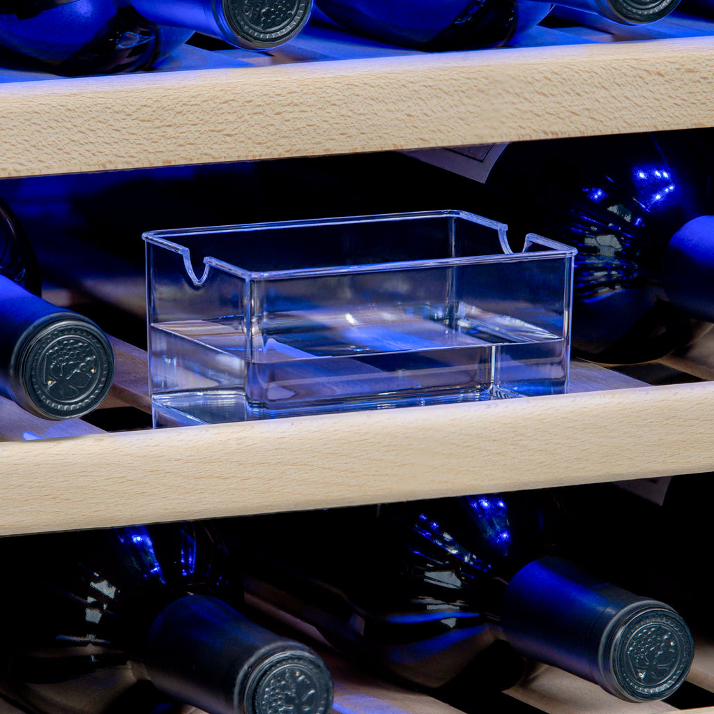 Newair® Premium 46-Bottle Built-In Dual Zone Wine Fridge in Stainless Steel -  23.5"