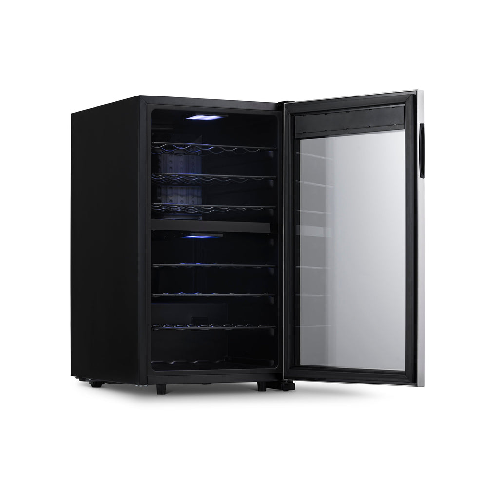 Newair® 43-Bottle 18.9" Stainless Steel Freestanding Dual Zone Wine Fridge