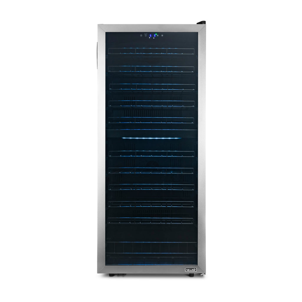 Newair® 98-Bottle 23" Stainless Steel Freestanding Dual Zone Wine Fridge