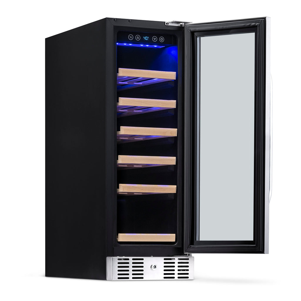Newair® 19-Bottle 12" Built-In Wine Fridge - Stainless Steel
