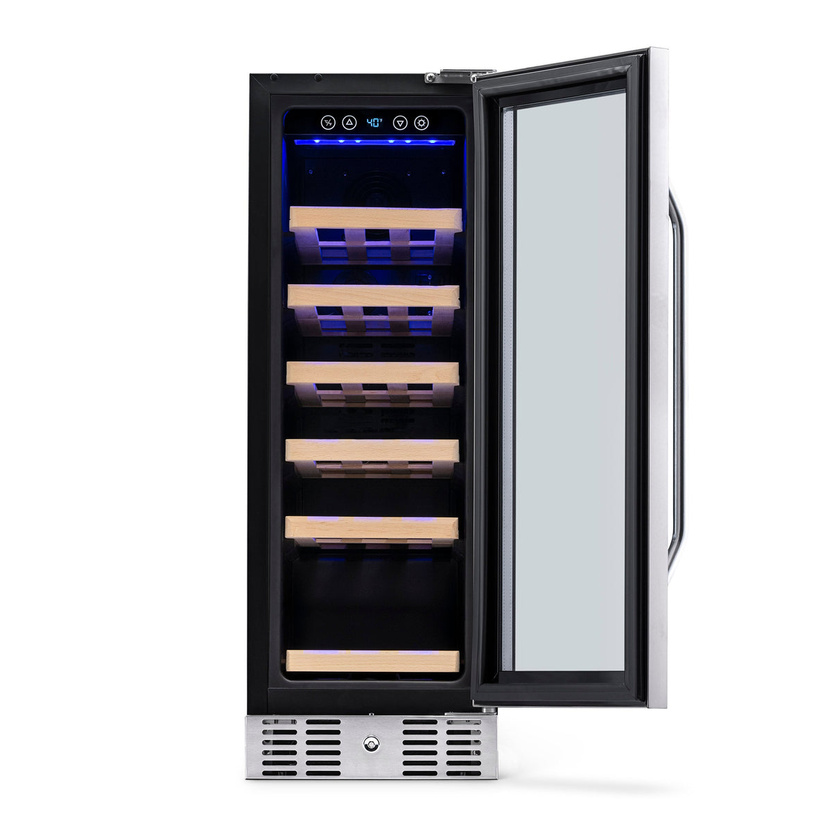 Newair® 19-Bottle 12" Built-In Wine Fridge - Stainless Steel