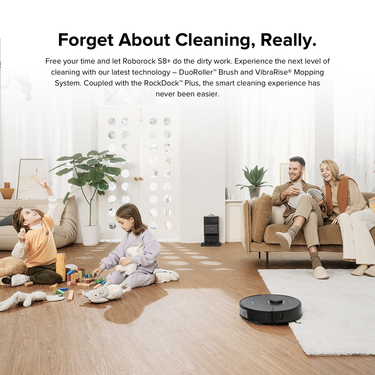 【Certified Refurbished 90% New】Roborock S8+ Robot Vacuum Cleaner