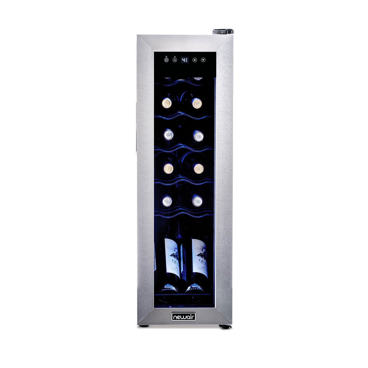 Newair® 12-Bottle 9.9" Stainless Steel Freestanding Wine Fridge