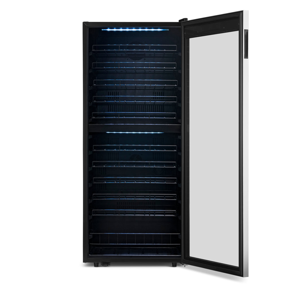 Newair® 98-Bottle 23" Stainless Steel Freestanding Dual Zone Wine Fridge