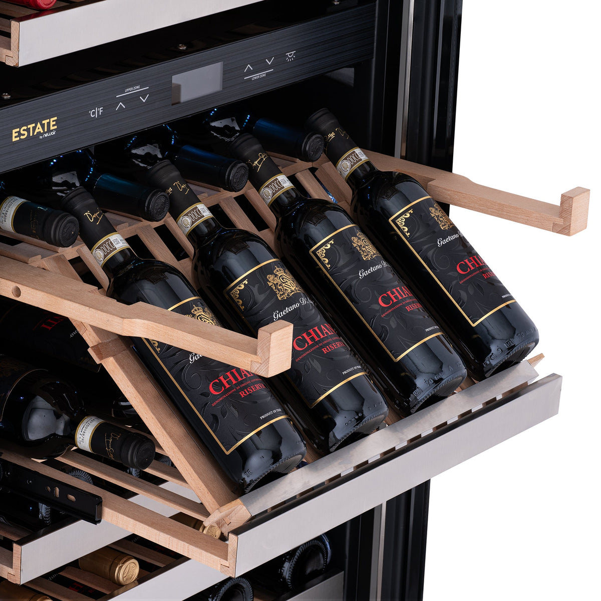 Newair® ESTATE 160-Bottle Freestanding Stainless Steel Wine Fridge - 29"