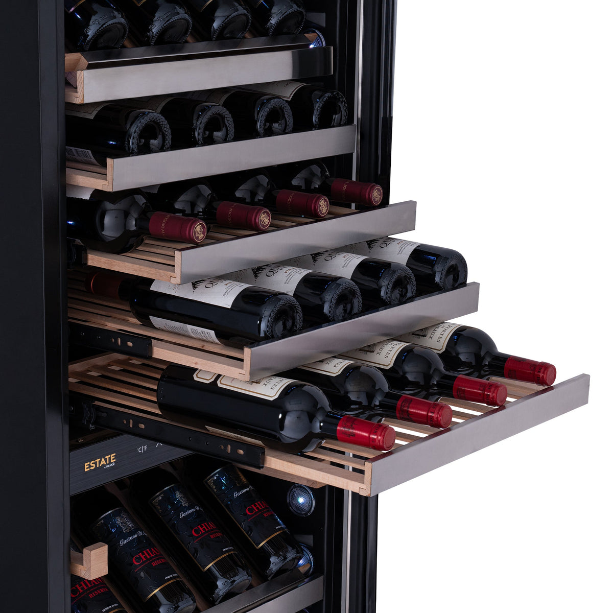 Newair® ESTATE 160-Bottle Freestanding Stainless Steel Wine Fridge - 29"