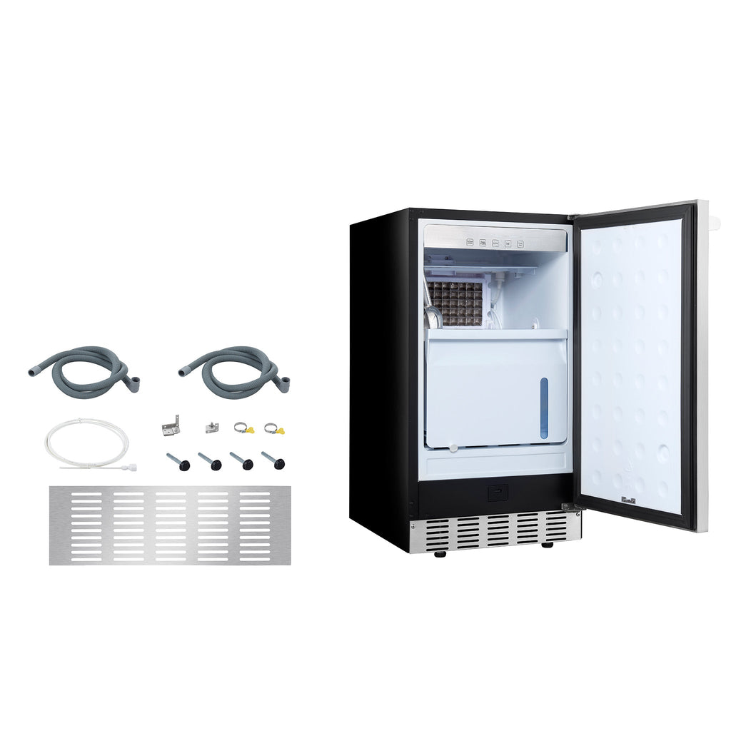 Newair 18” Undercounter Clear Ice Maker, 62–100 lbs