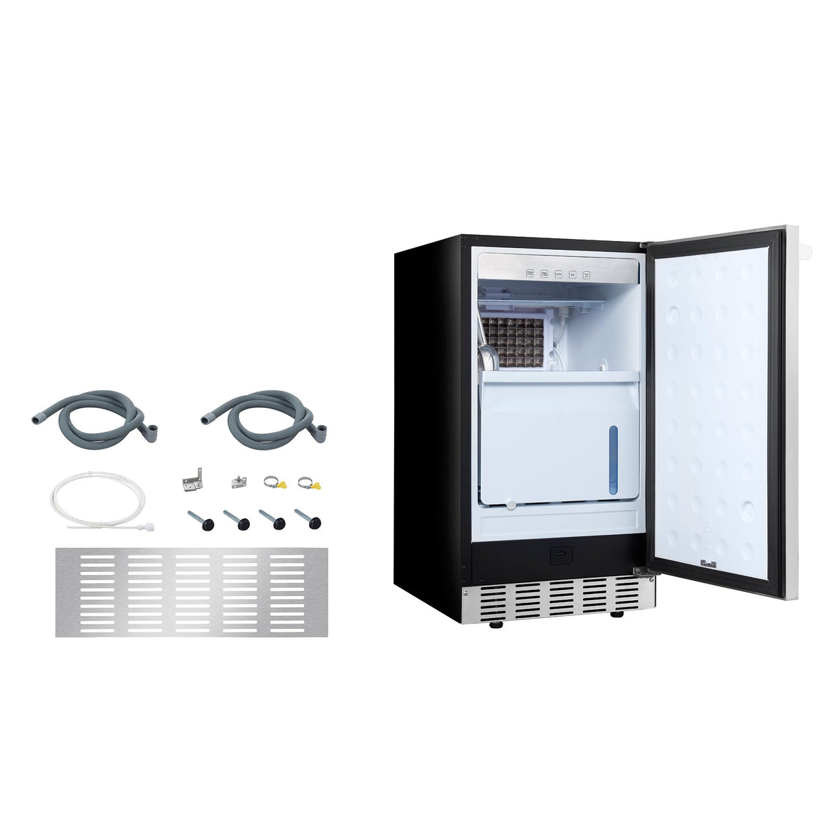 Newair 18” Undercounter Clear Ice Maker, 62–100 lbs