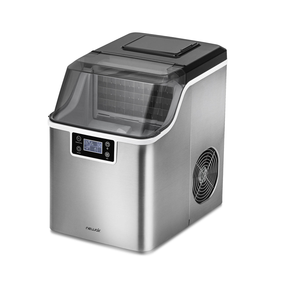 Newair® Countertop Ice Maker. Clear Ice, 45 lbs/day - Stainless Steel
