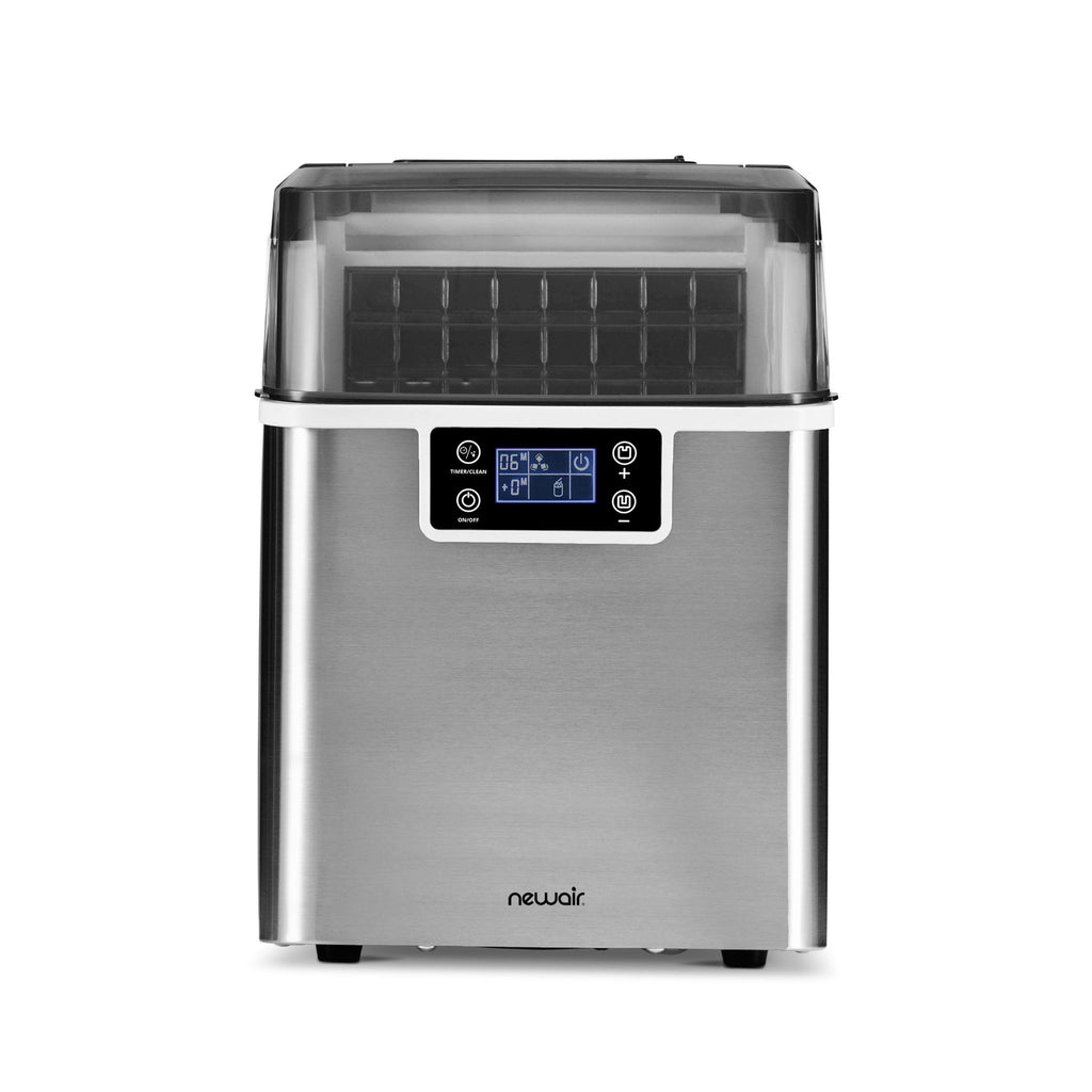 Newair® Countertop Ice Maker. Clear Ice, 45 lbs/day - Stainless Steel