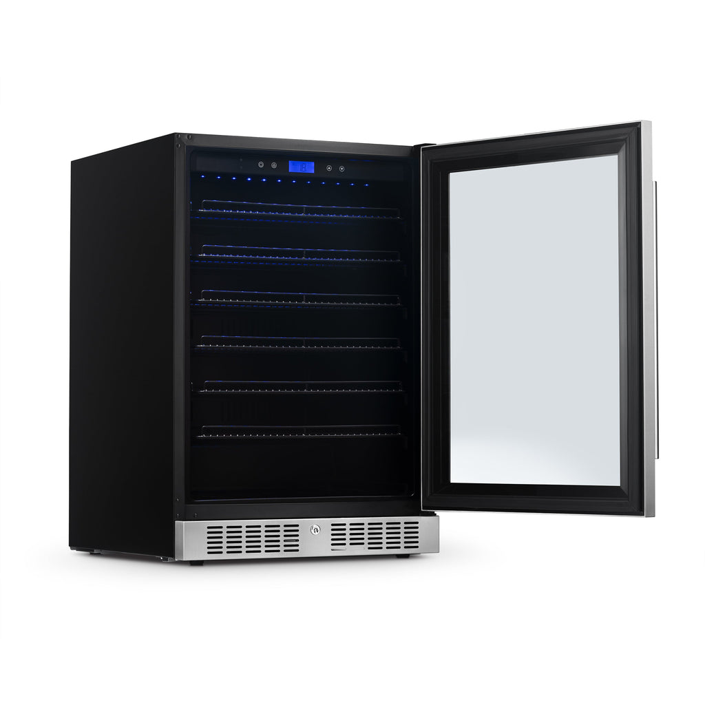 Newair® 224-Can Built-In Stainless Steel Beverage Fridge - 24"