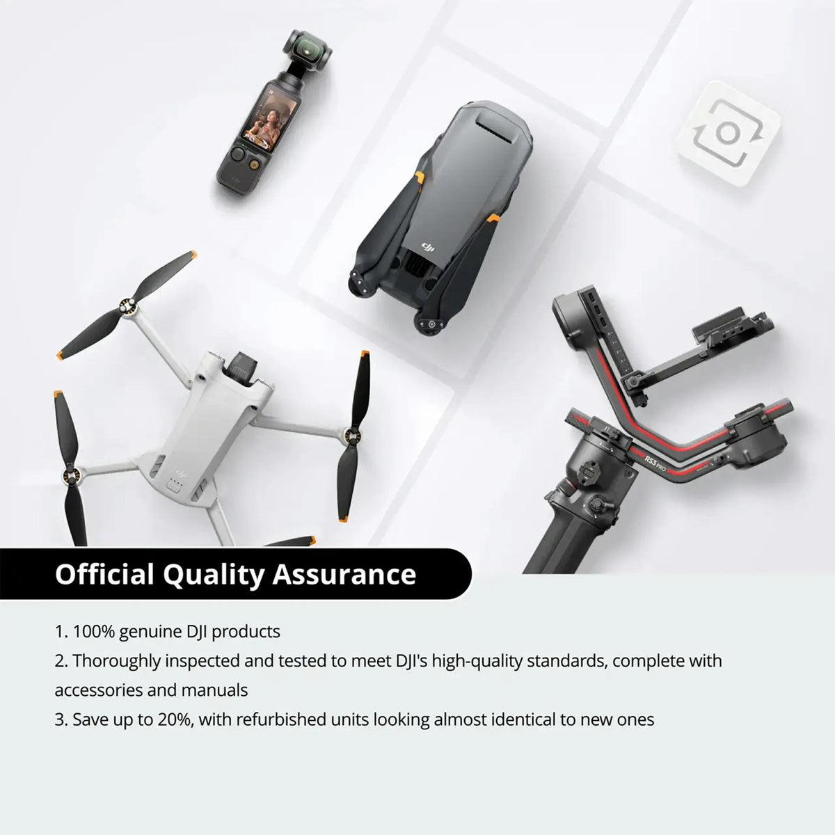 Osmo Pocket 3 Creator Combo (Refurbished Unit)