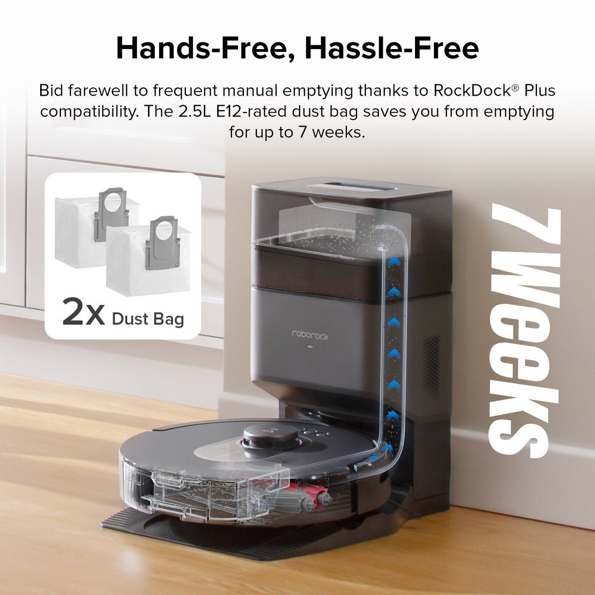 Roborock Q5 Max+ Robot Vacuum Cleaner with Auto-Empty Dock