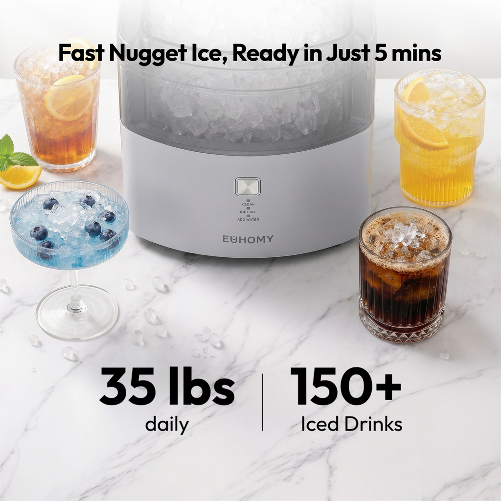 Euhomy Pearl L1 Max Nugget Ice Maker
