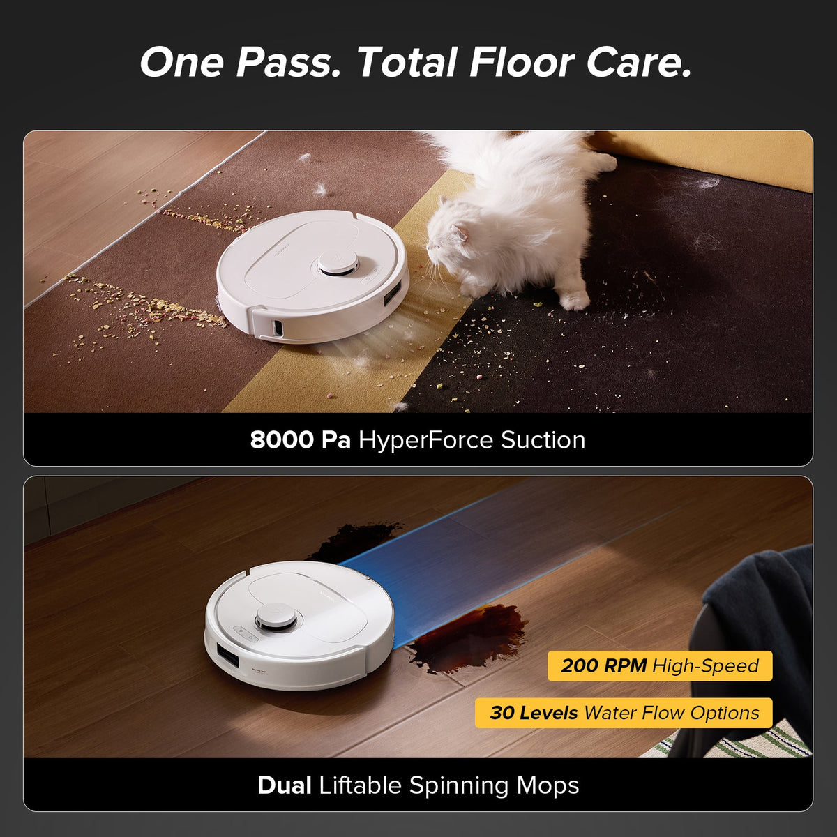 Roborock QV 35A Robot Vacuum with Multifunctional Dock (Upgraded from Qrevo S)