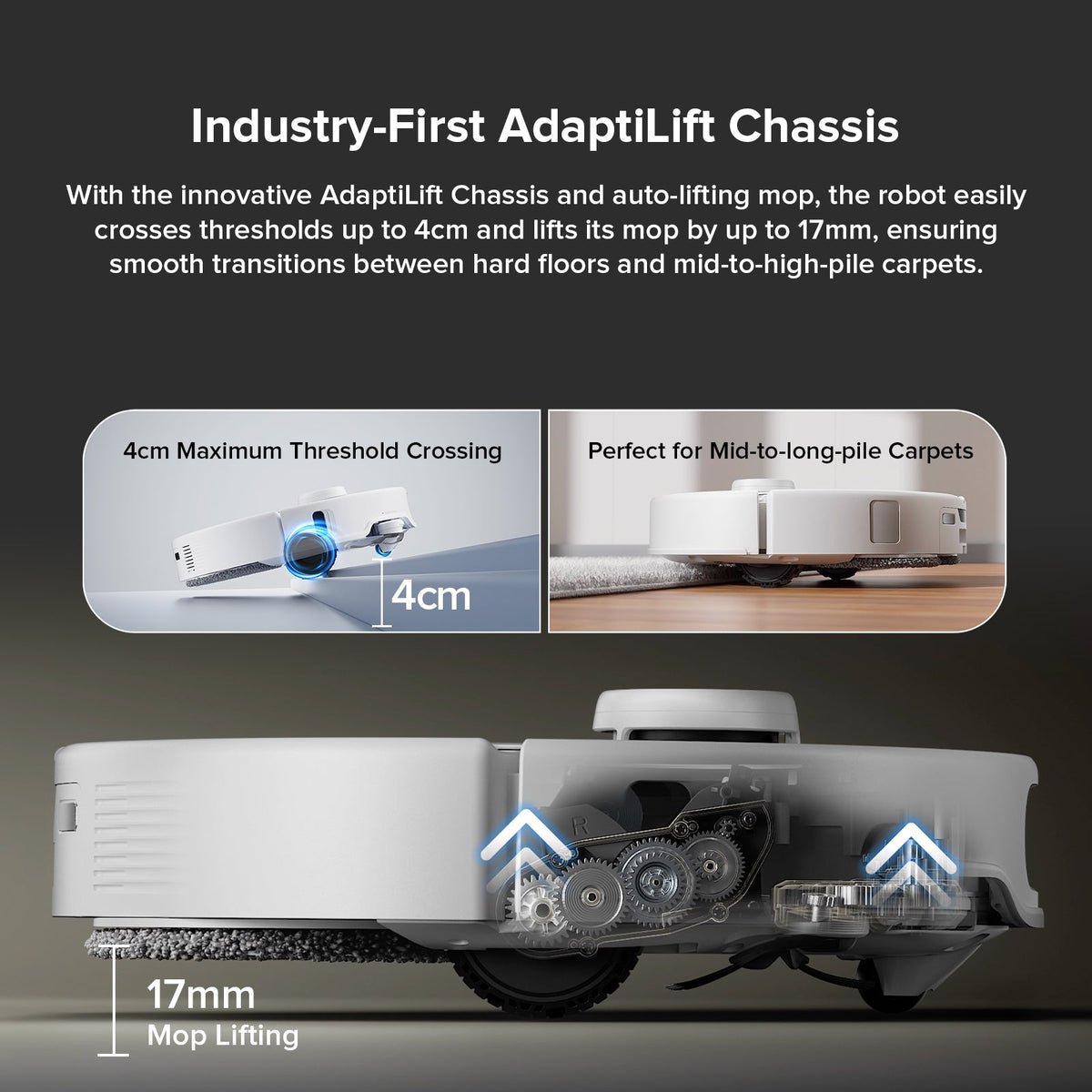 Roborock Qrevo Edge Robot Vacuum with Multifunctional Dock 3.0 (Upgraded from Qrevo Master)