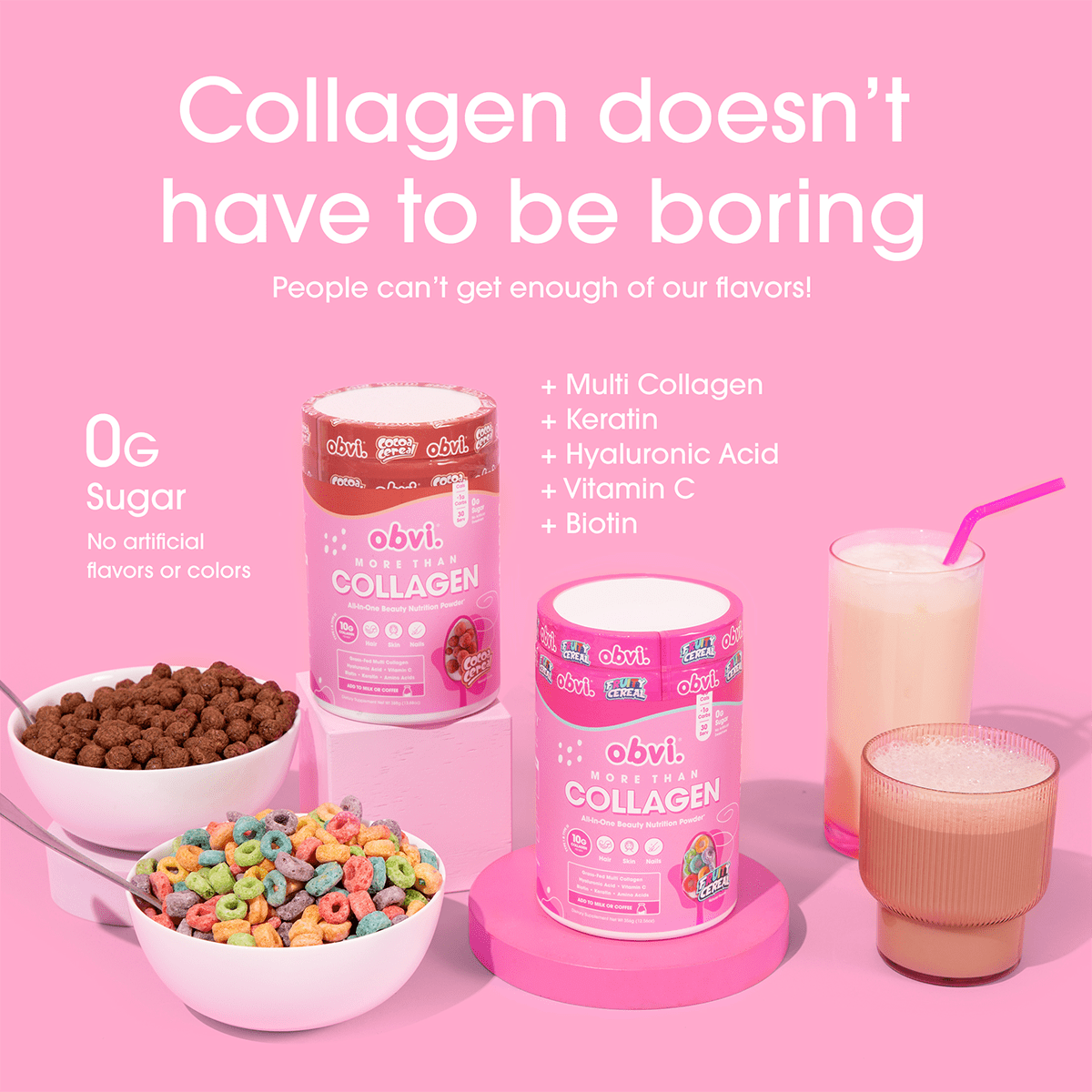 Obvi More Than Collagen | Cocoa Cereal