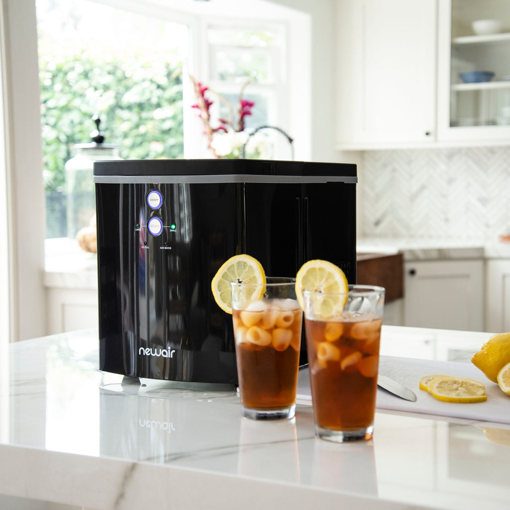Newair® Countertop Ice Maker. Bullet Ice, 33 lbs/day - Black