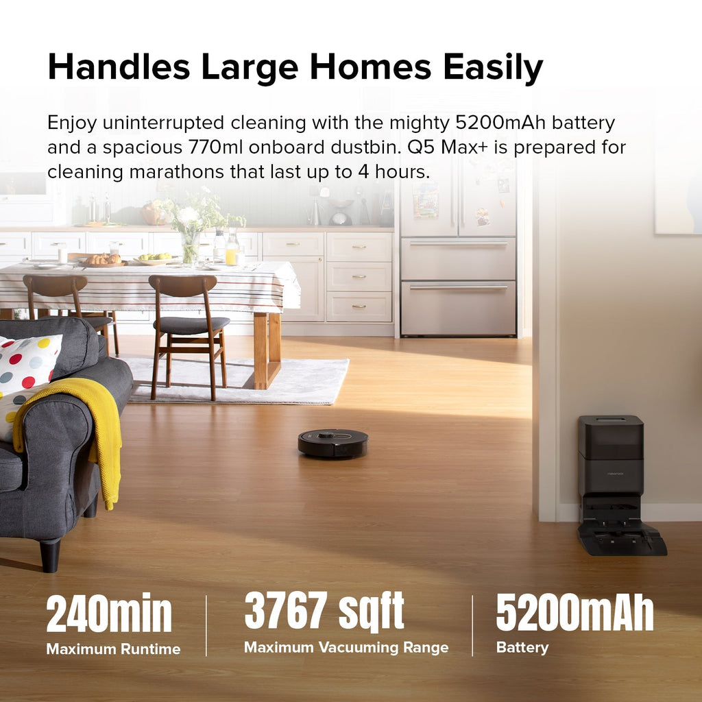 Roborock Q5 Max+ Robot Vacuum Cleaner with Auto-Empty Dock