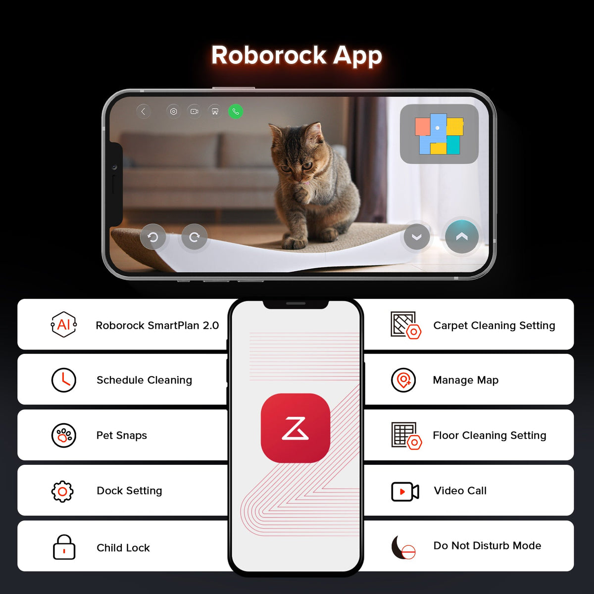 【Certified Refurbished 90% New】Roborock Saros 10R Robot Vacuum with Multifunctional Dock 4.0