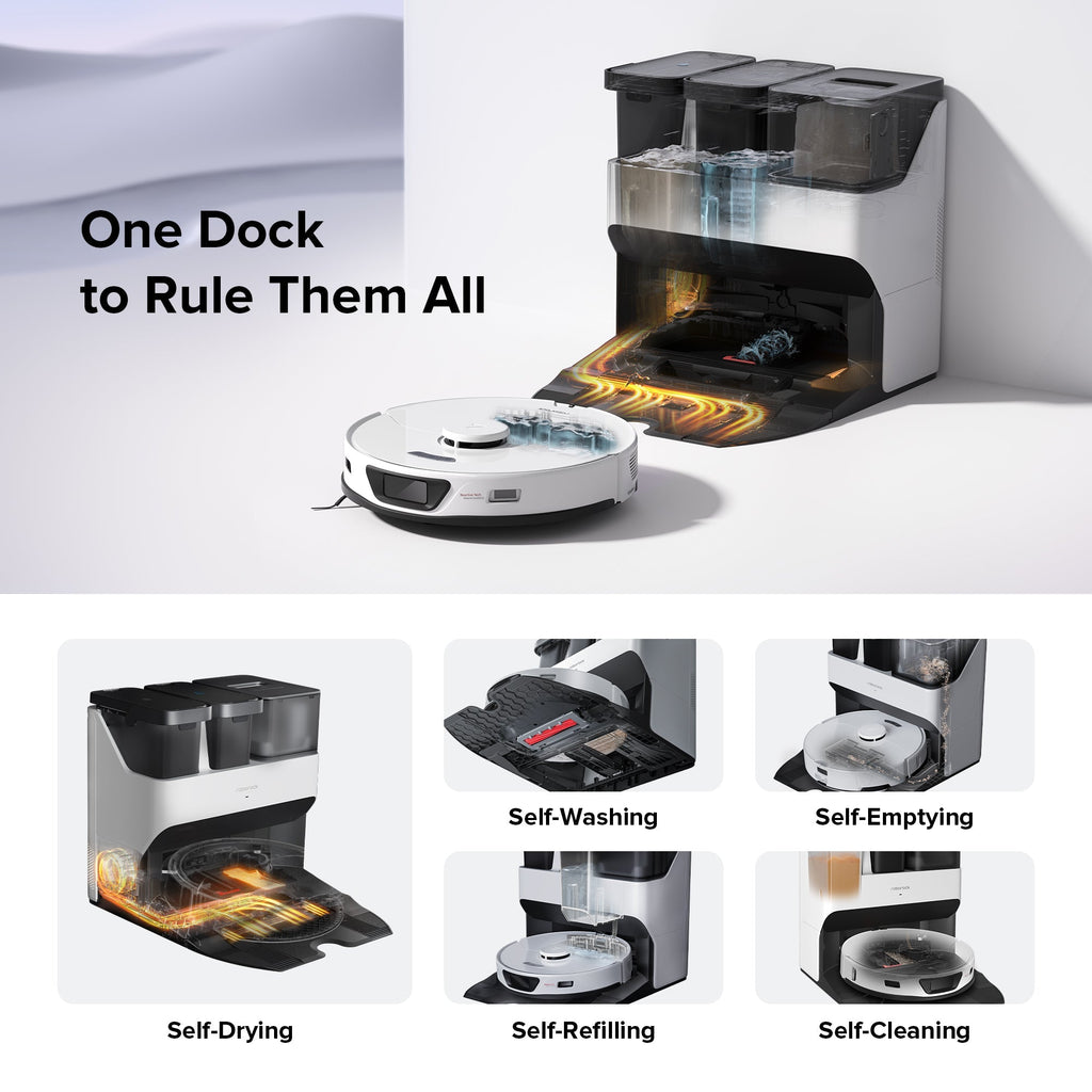 【Certified Refurbished 90% New】Roborock S7 Max Ultra Robot Vacuum with RockDock® Ultra