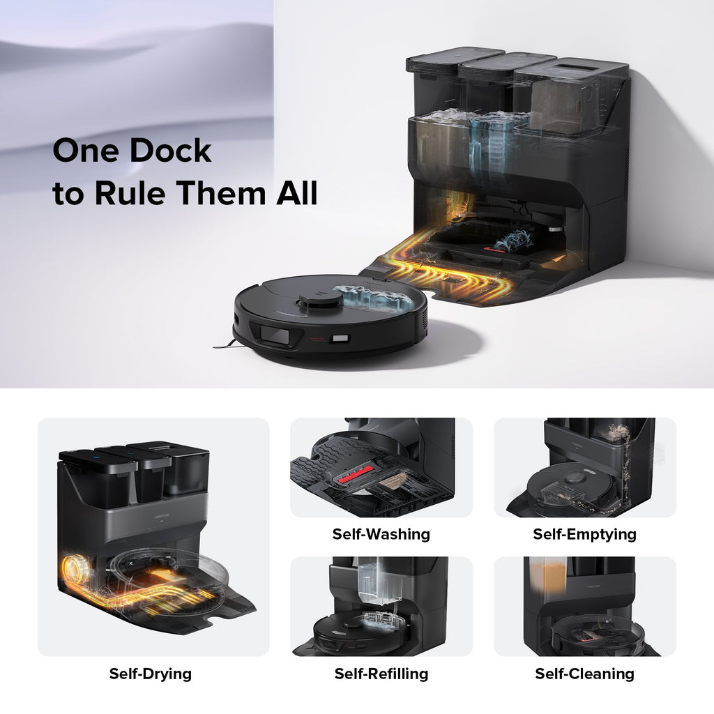 【Certified Refurbished 90% New】Roborock S7 Max Ultra Robot Vacuum with RockDock® Ultra