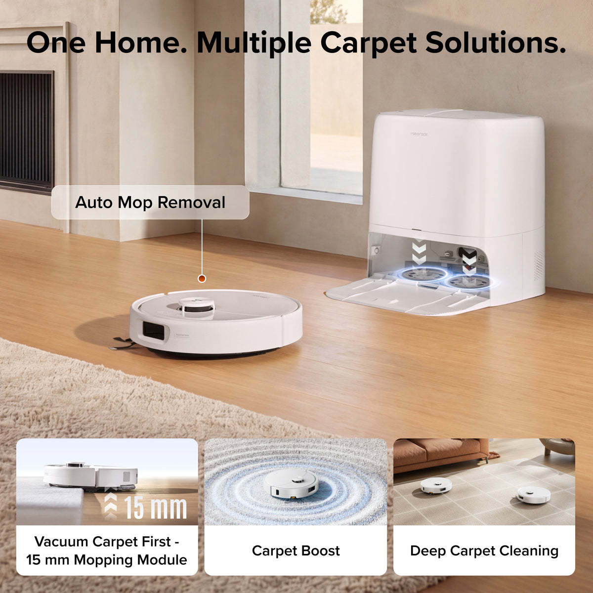 Roborock Qrevo 2 Pro Set Robot Vacuum with Auto Mop Removal