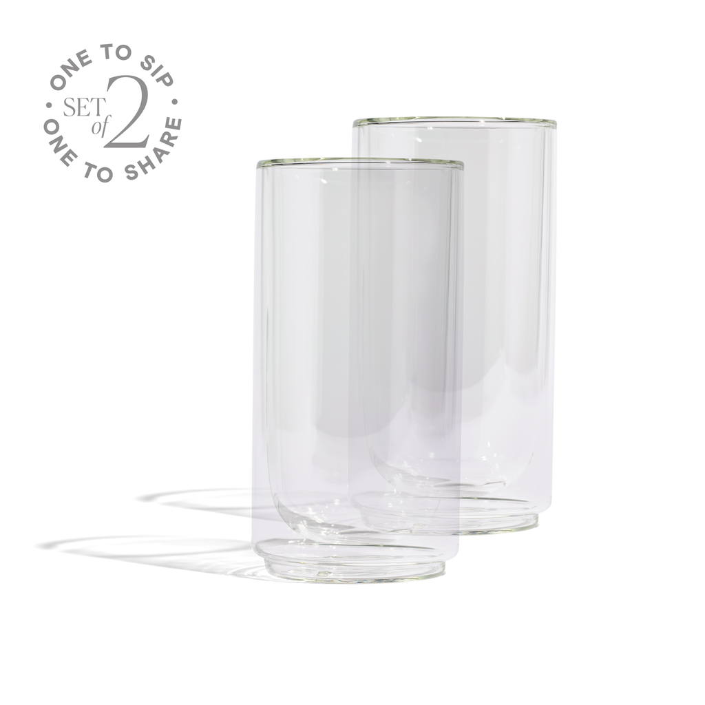 16oz Cove Clear Pint Glasses- Set of 2