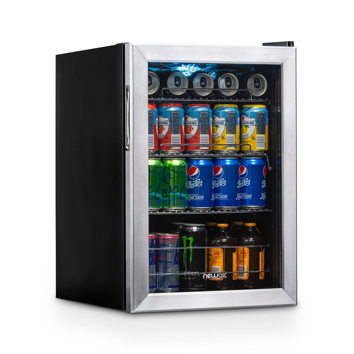 Newair® 90-Can Freestanding Stainless Steel Beverage Fridge -17"