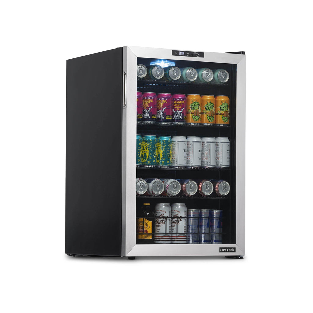 Newair® 160-Can Freestanding Stainless Steel Beverage Fridge - 21.3"