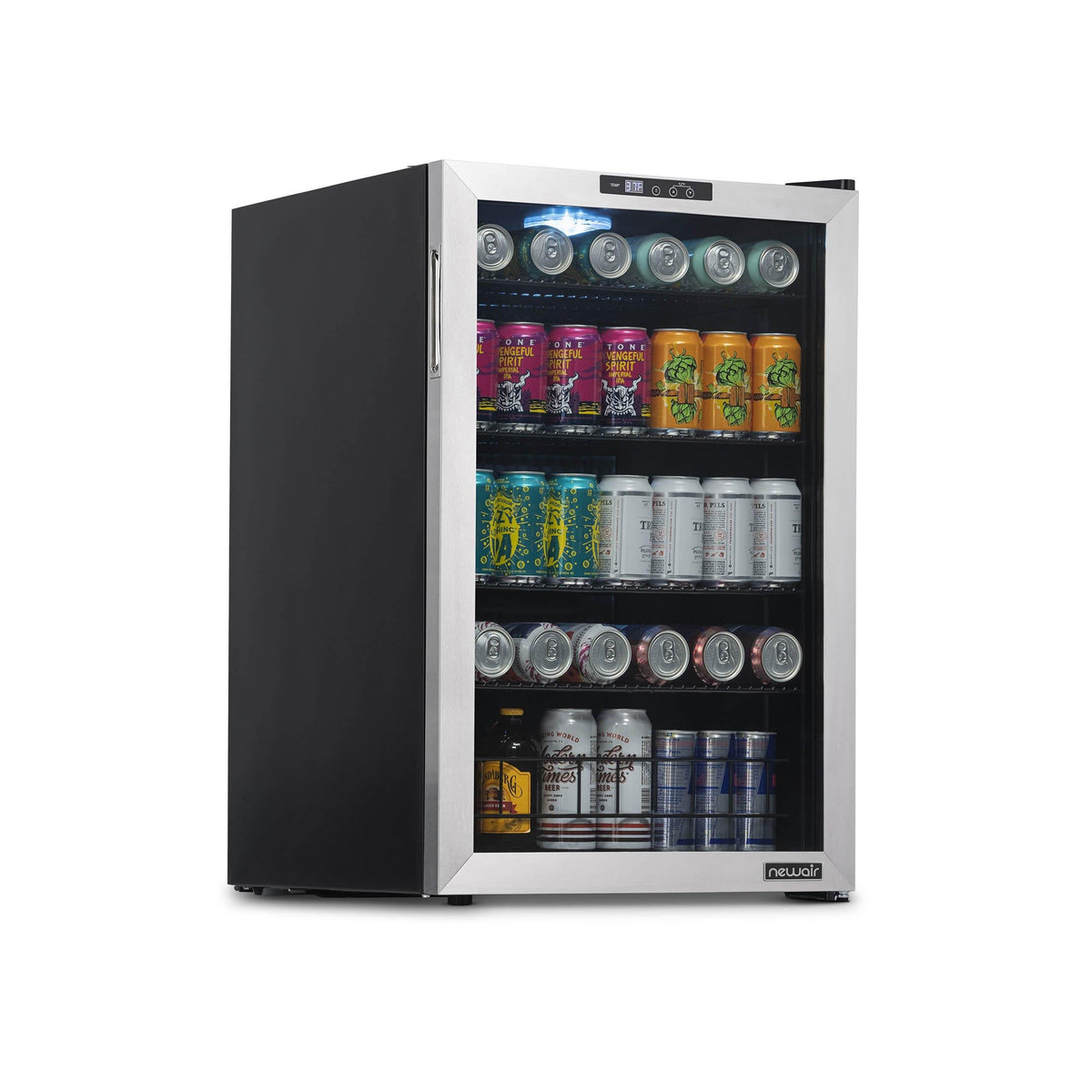Newair® 160-Can Freestanding Stainless Steel Beverage Fridge - 21.3"