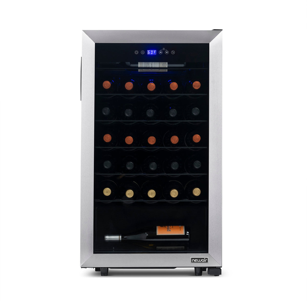 Newair® 33-Bottle 18.9" Stainless Steel Freestanding Wine Fridge