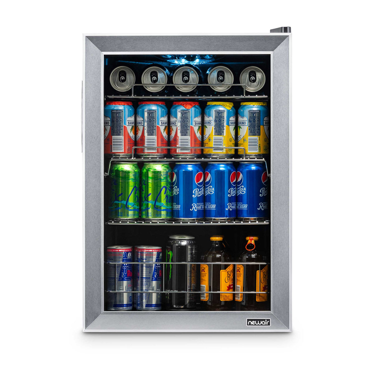 Newair® 90-Can Freestanding Stainless Steel Beverage Fridge -17"