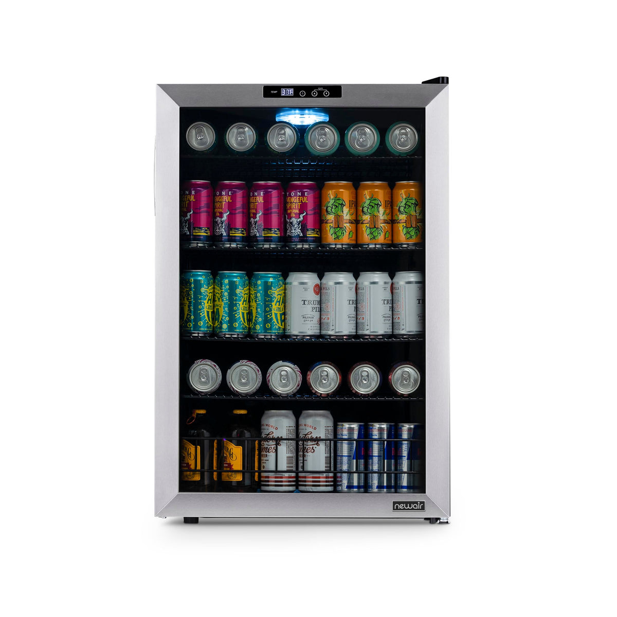 Newair® 160-Can Freestanding Stainless Steel Beverage Fridge - 21.3"