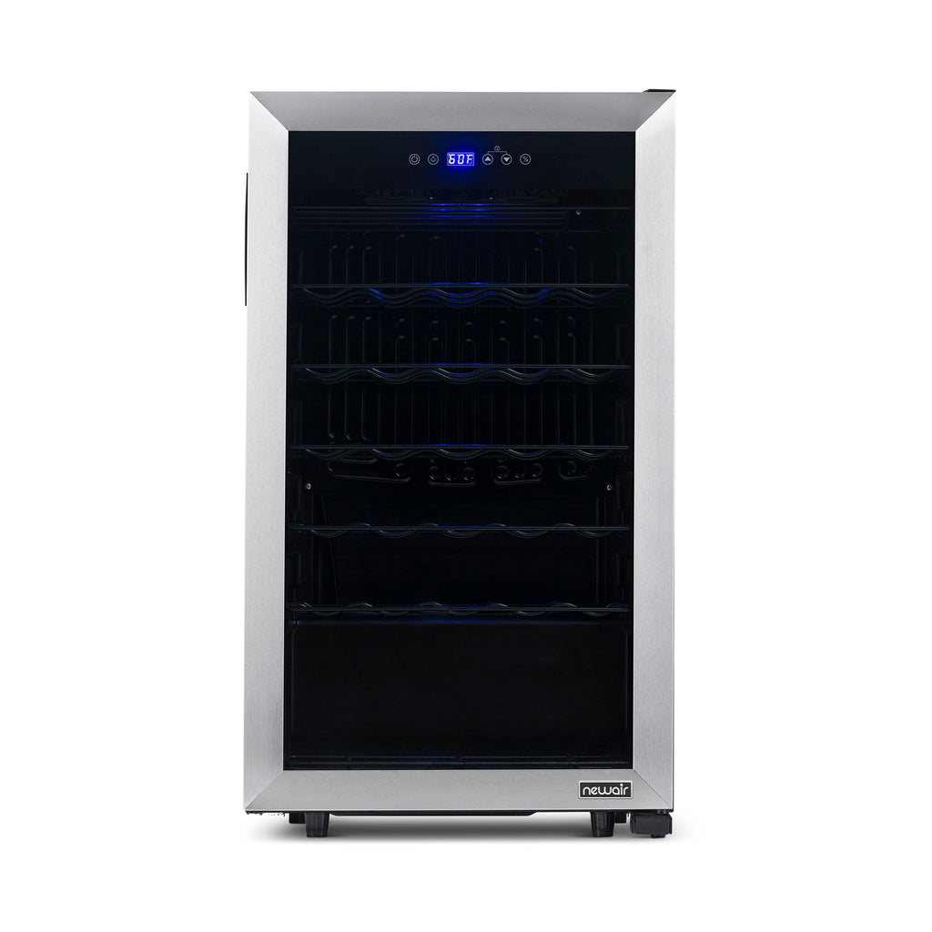 Newair® 33-Bottle 18.9" Stainless Steel Freestanding Wine Fridge