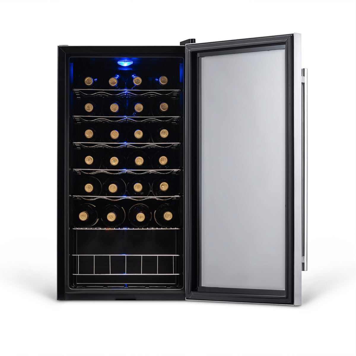 Newair® 27-Bottle 16.9" Stainless Steel Freestanding Wine Fridge