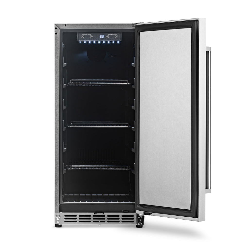 Newair® 15" 3.2 Cu. Ft. Commercial Built-In Stainless Steel Beverage Fridge -15"