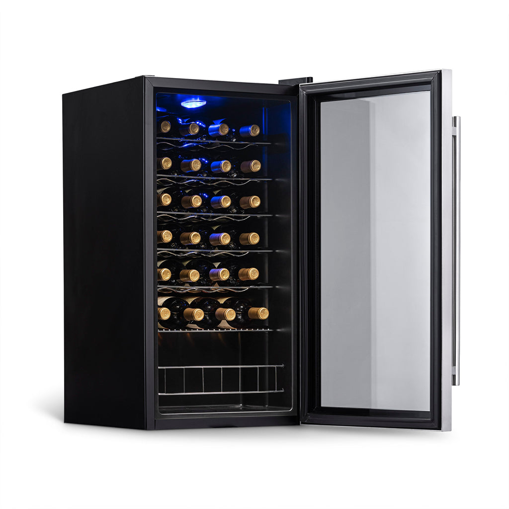 Newair® 27-Bottle 16.9" Stainless Steel Freestanding Wine Fridge