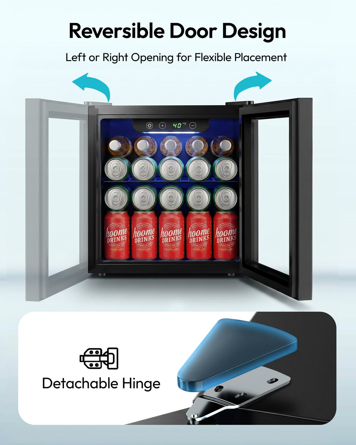 Euhomy Fizz 55 Beverage Refrigerator