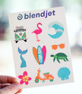 BlendJet Stickers - Beach Set