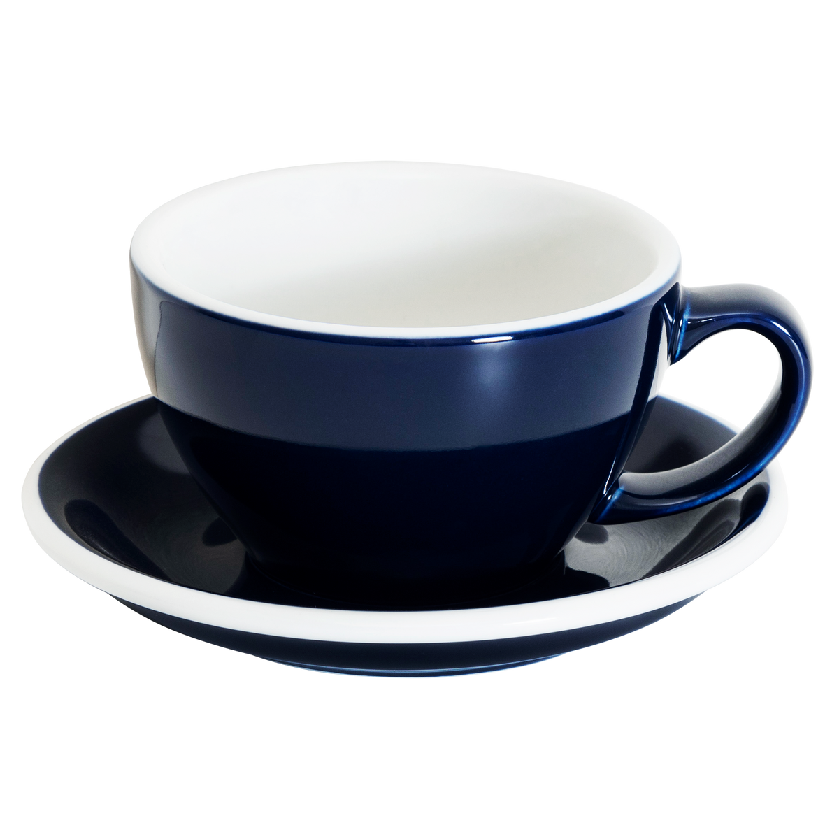 10 oz Egg Cafe Latte Cup and Saucer - Original Colors