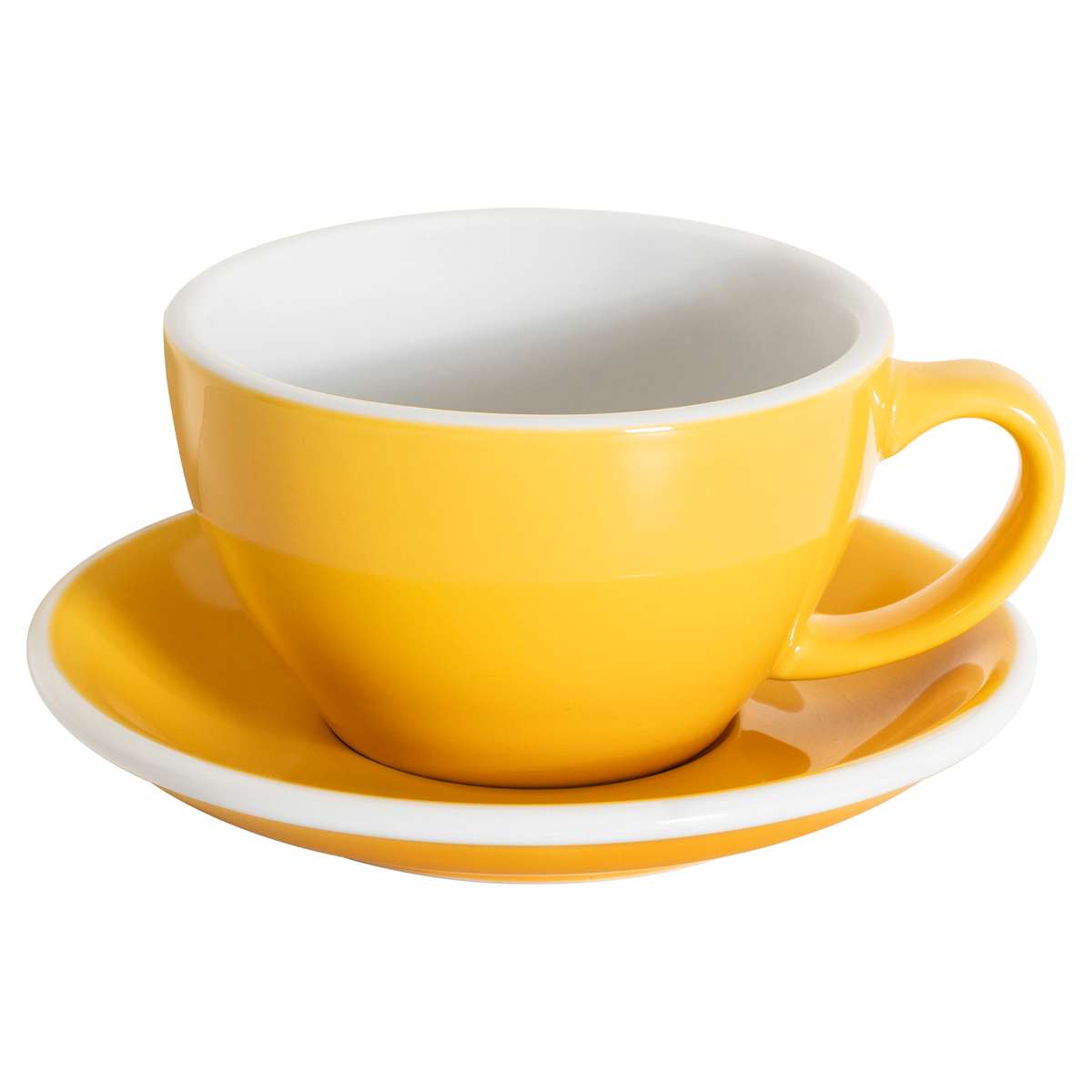 10 oz Egg Cafe Latte Cup and Saucer - Original Colors
