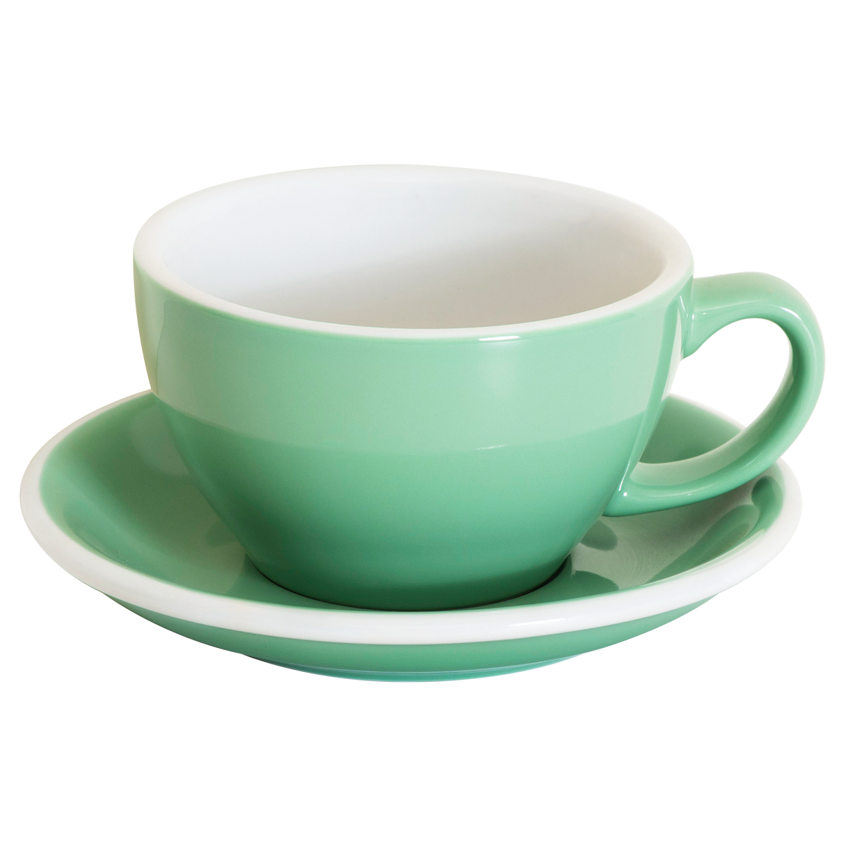 10 oz Egg Cafe Latte Cup and Saucer - Original Colors
