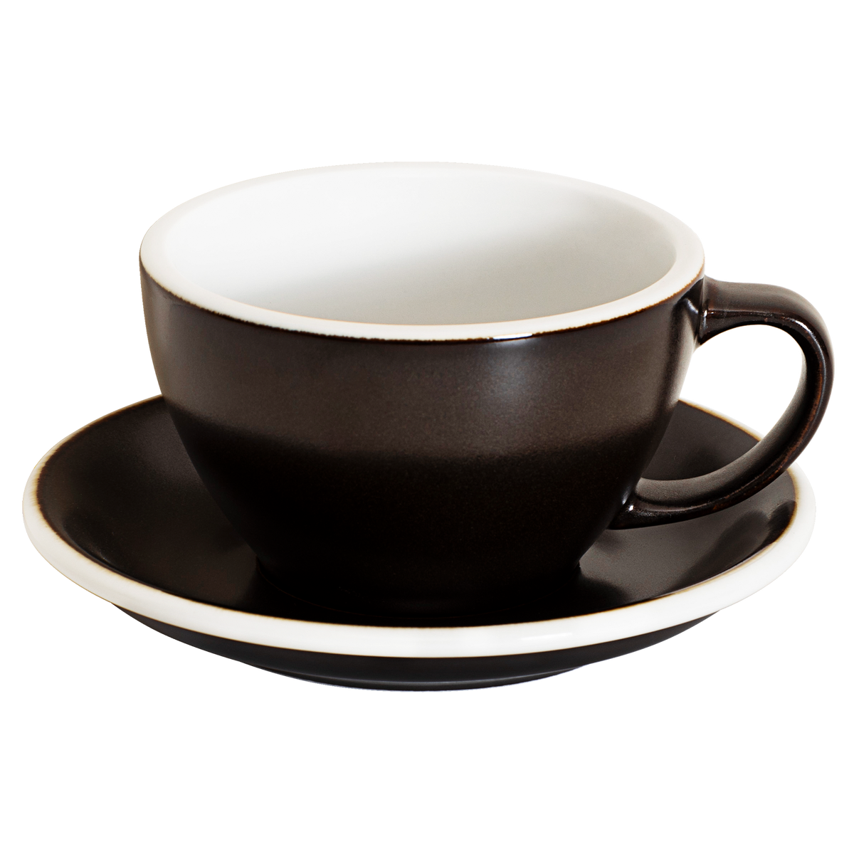 10 oz Egg Cafe Latte Cup and Saucer - Potters Colors