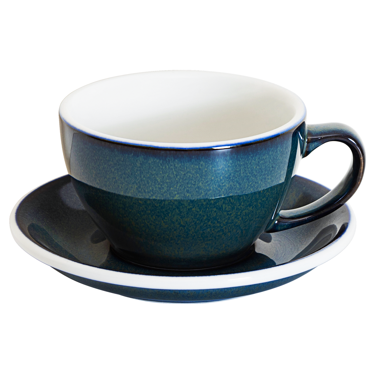 10 oz Egg Cafe Latte Cup and Saucer - Potters Colors