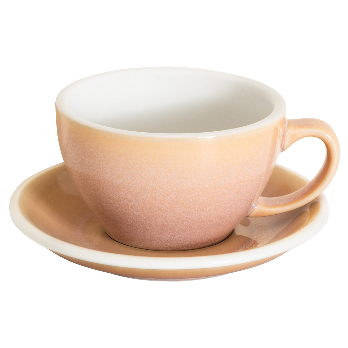 10 oz Egg Cafe Latte Cup and Saucer - Potters Colors
