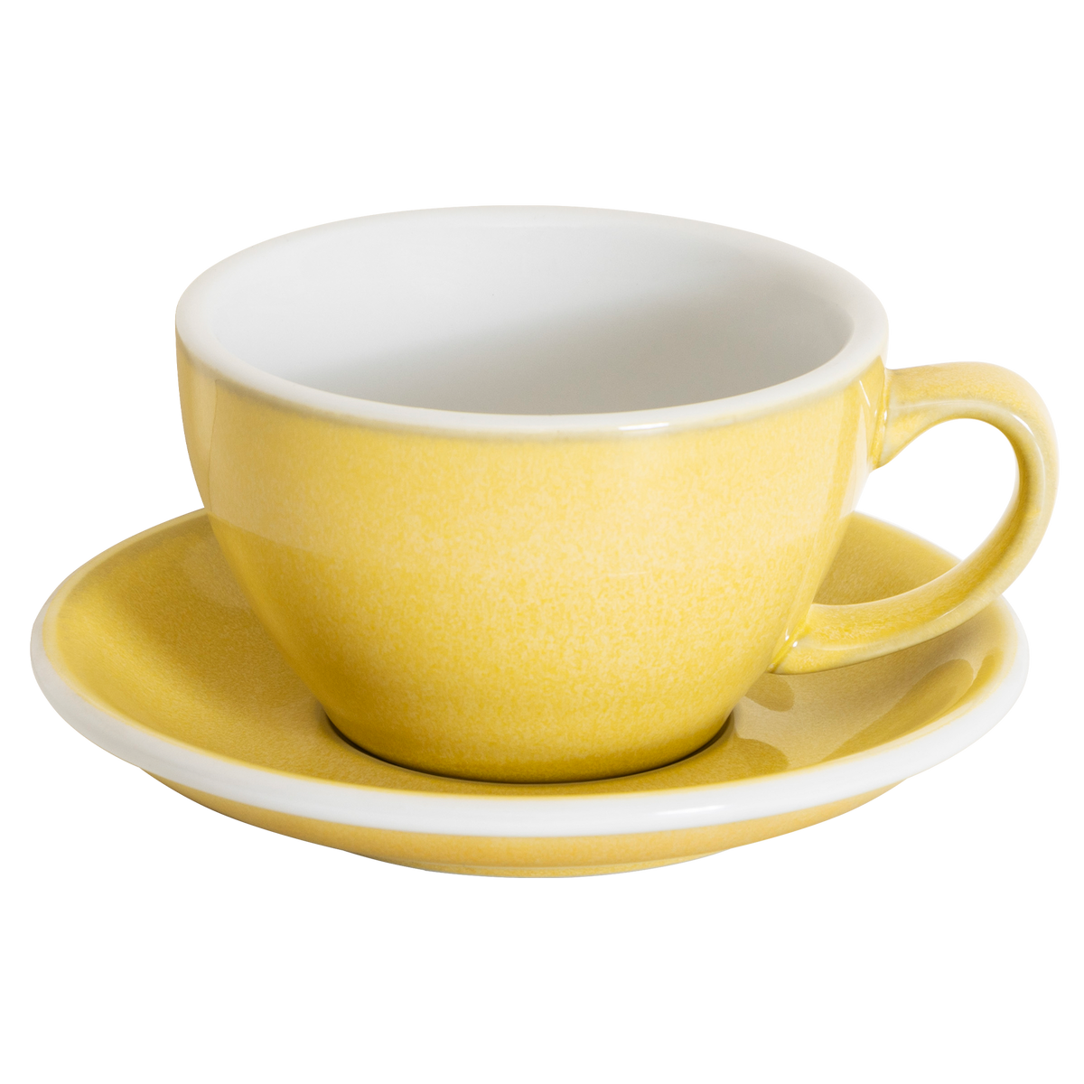 10 oz Egg Cafe Latte Cup and Saucer - Potters Colors