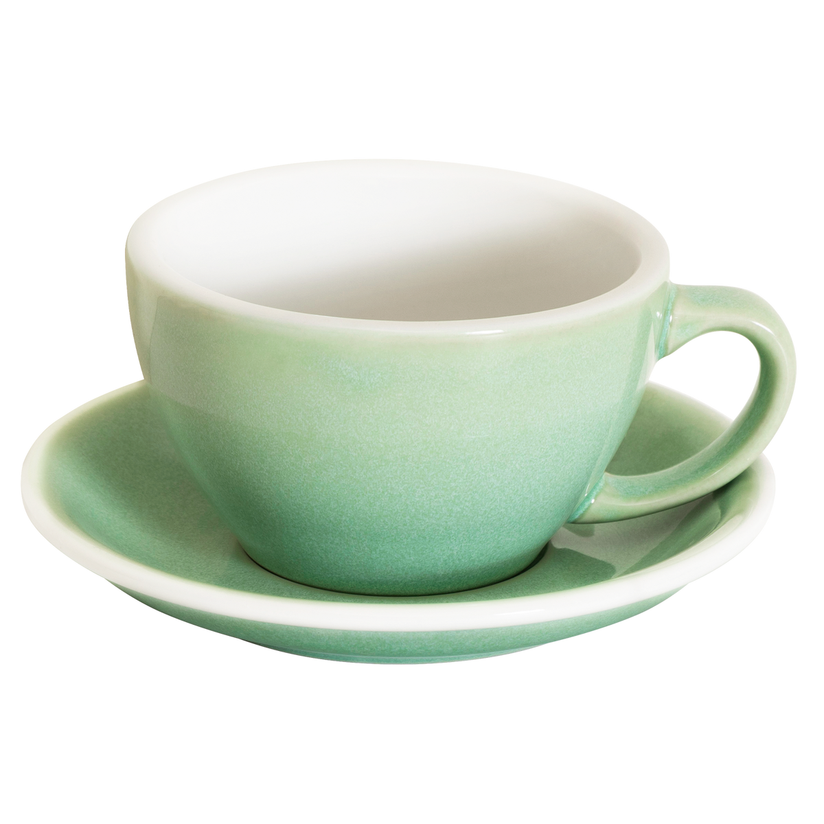 10 oz Egg Cafe Latte Cup and Saucer - Potters Colors