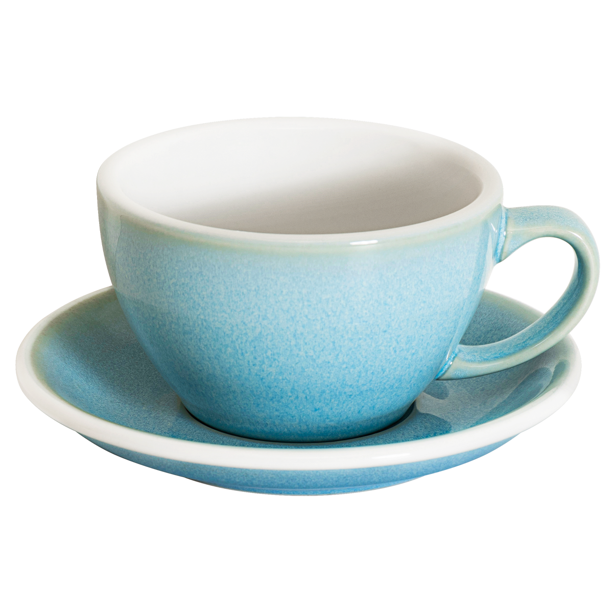 10 oz Egg Cafe Latte Cup and Saucer - Potters Colors