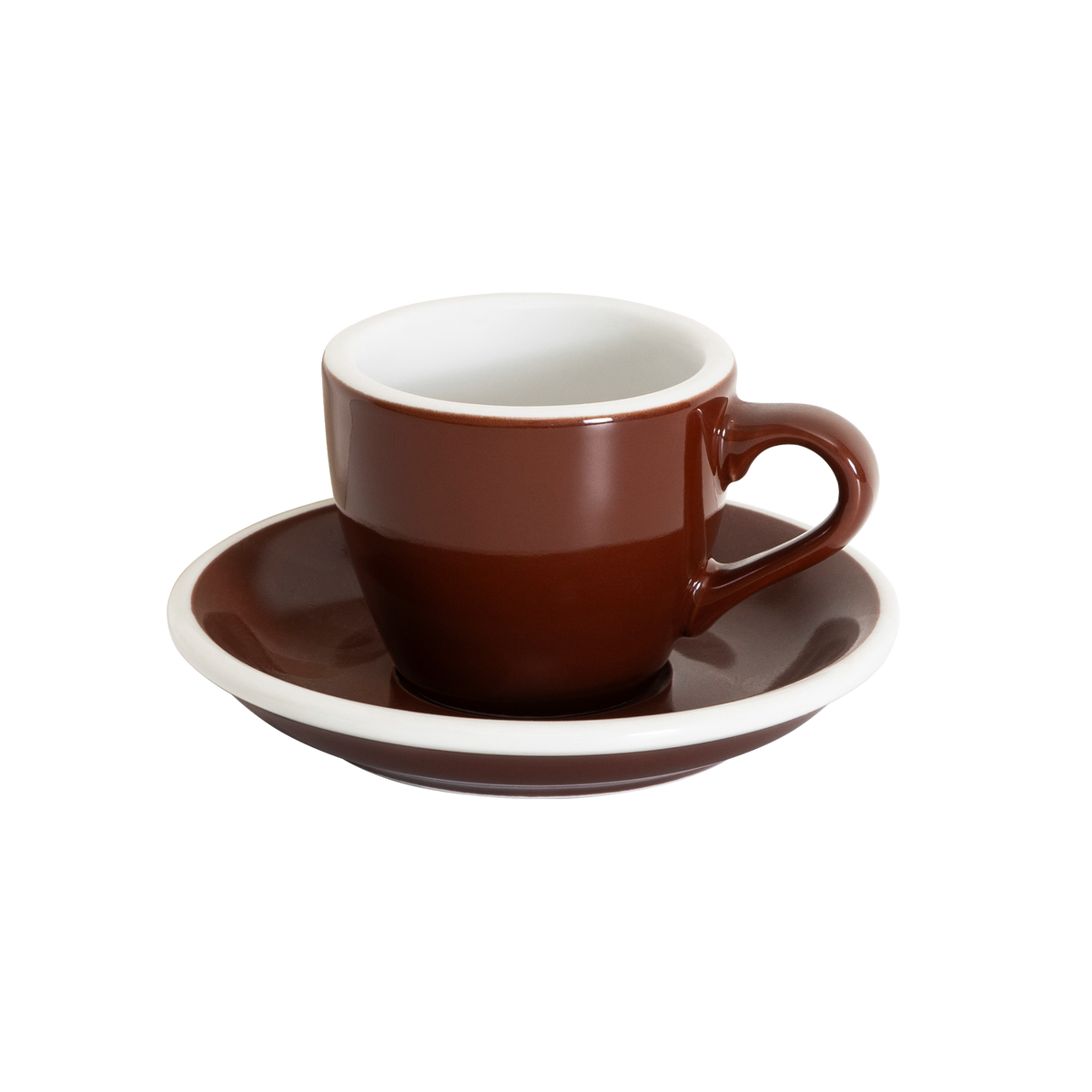2.5 oz Egg Espresso Cup and Saucer - Original Colors